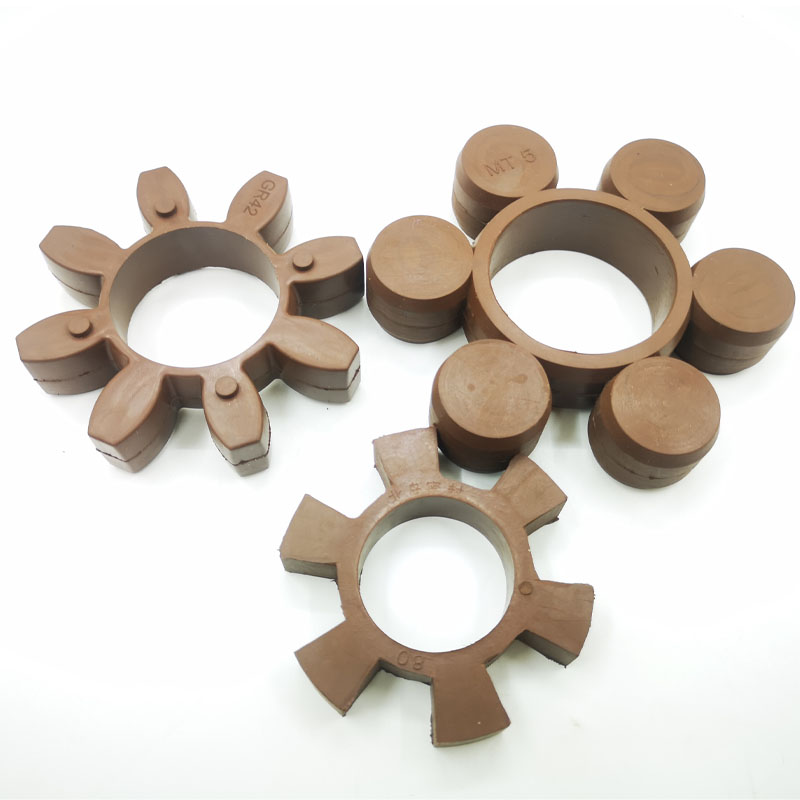 MT联轴器梅花垫氟橡胶弹性块聚氨酯梅花胶圈牛筋缓冲垫六角梅花垫