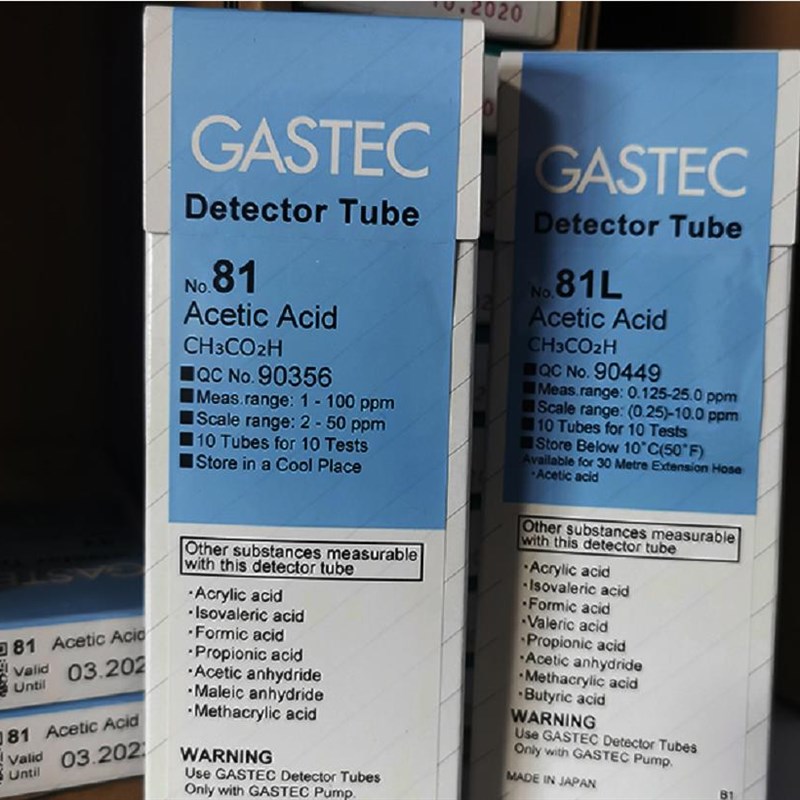 GASTEC醋酸CH3CpO2H乙酸气体检测管型号81,81L检知管测试管