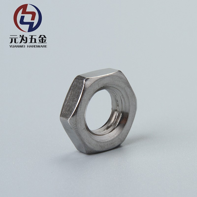 304/31c6不锈钢六角薄螺母 扁薄螺帽M4M5M6M8M10M12M14M16M18M20