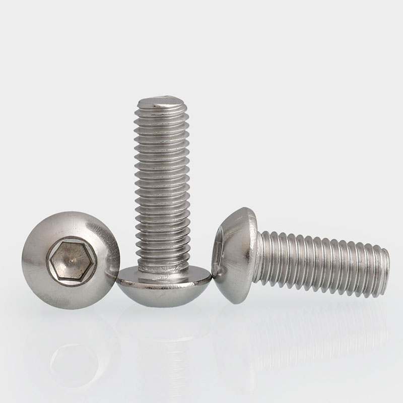 201不锈钢半圆头内六角螺丝钉圆头x盘头螺栓蘑菇M3M4M5M6M8M10M12