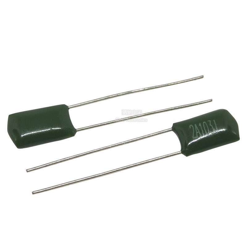2A103J 涤纶电容 100V103J 10nF 脚距P=5mm 0.01UF 2A103 100V103