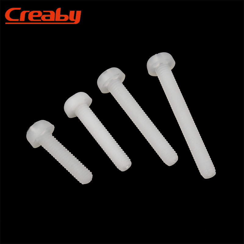 塑料螺丝 尼龙十字k圆头塑胶螺丝钉盘头尼龙螺栓螺钉M2/M2.5M3M4M
