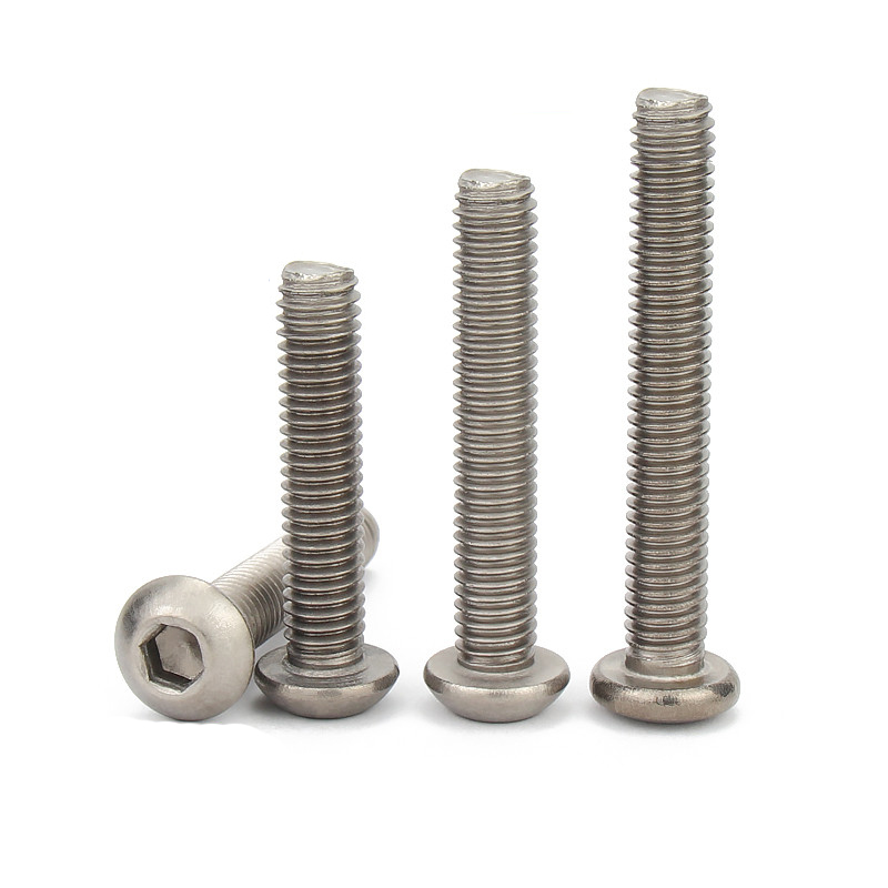 钛合金TA2圆头内六角螺丝盘头纯钛螺栓加长螺钉M2ML4M5M6X35X45X5