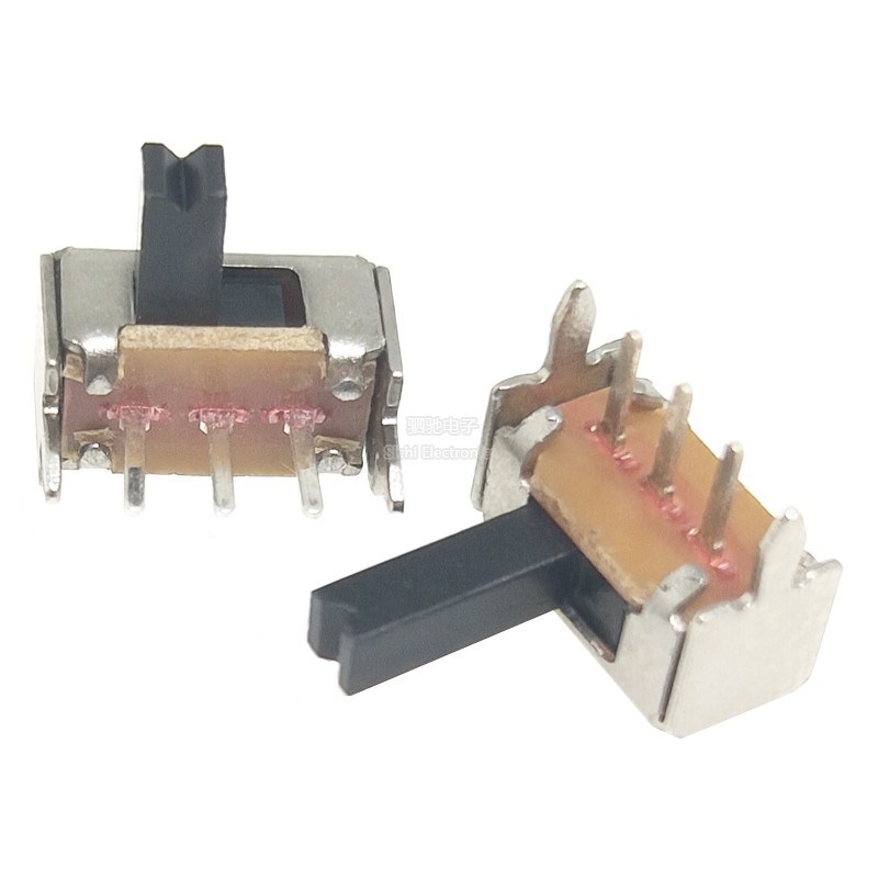 小型拨动开关 SK12D07VG4 VG2 VG3 VG5 VG6 VG7柄高带支架3脚2档