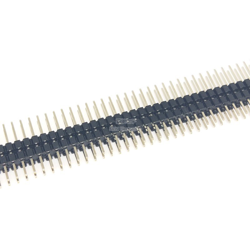 双塑 双排针2.0 总长15MM 双排排针2.0 直针 短边4MM 长边6MM