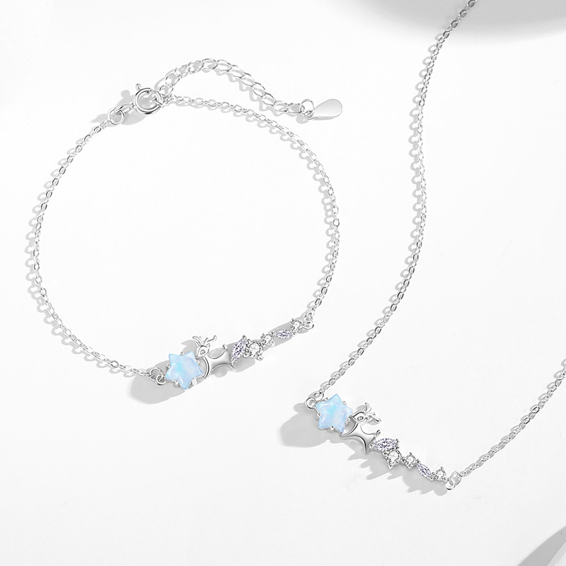 一鹿有你纯银925手链女