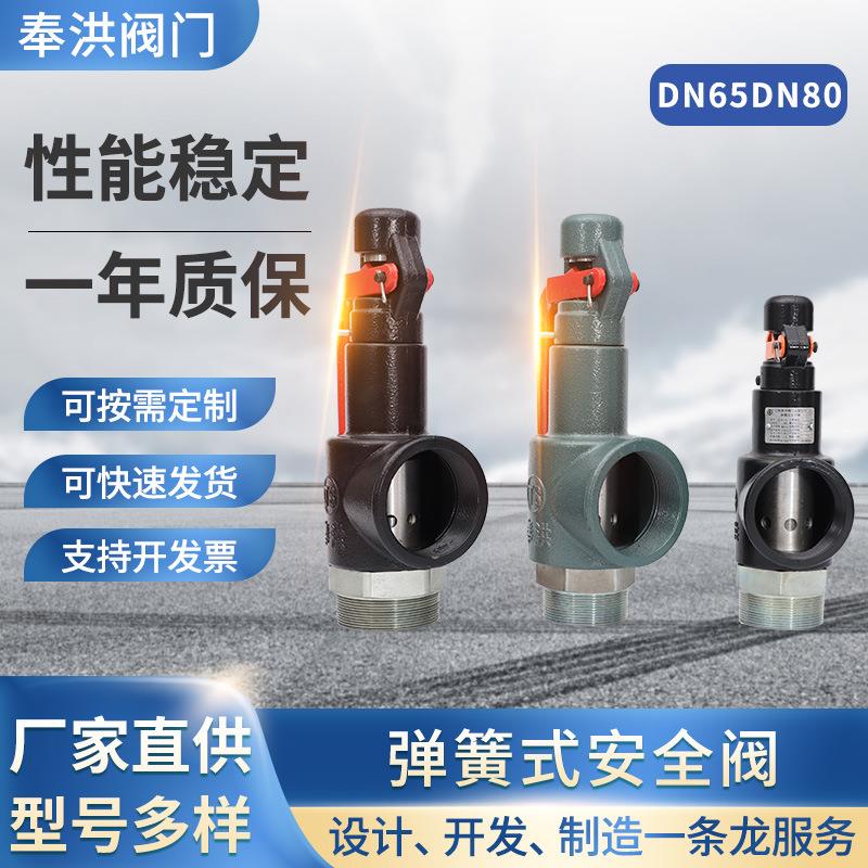 A27H-16/A28H-16弹簧式安全阀DN65DN80全启式安全阀阀门配件自动