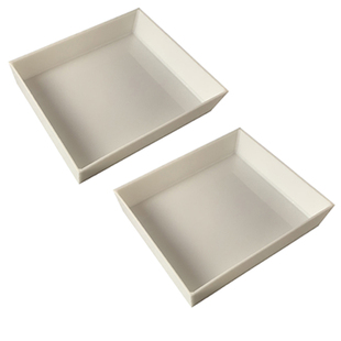 pp聚丙烯 耐酸碱塑料托盘 实验室方形托盘 加厚塑料方盘耐高温