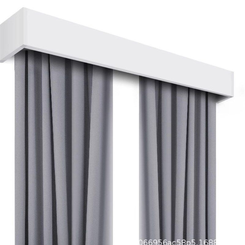 卧室飘窗帘单双一体滑轨道盒子铝合金挡板遮丑防漏光装饰杆顶侧装,居家布艺,窗帘轨道,淘宝优惠券,粉丝福利购,淘宝优惠卷