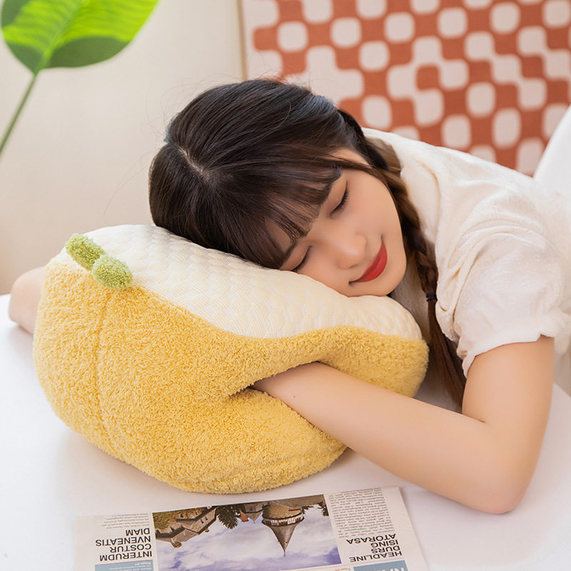 夏季凉感冰豆豆可爱卡通午睡枕中小学生儿童趴睡枕办公室午休抱枕,居家布艺,午睡枕,淘宝优惠券,粉丝福利购,淘宝优惠卷