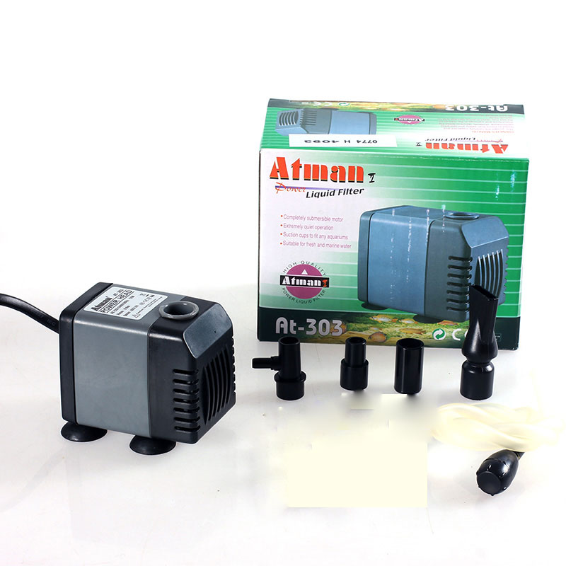 创星at305水泵水族箱鱼缸抽水泵静音AT104/105/换水泵过滤循环泵