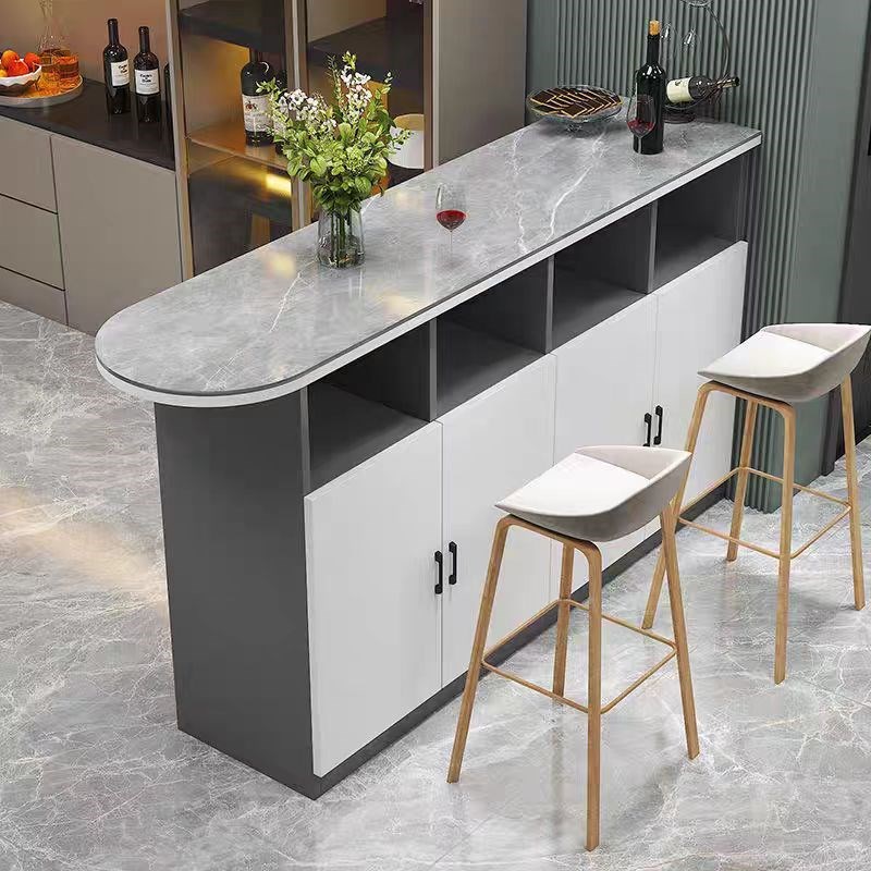 家用小户型岩板吧台桌沙发厨房客厅岛台玄关隔断柜多功能餐边柜双