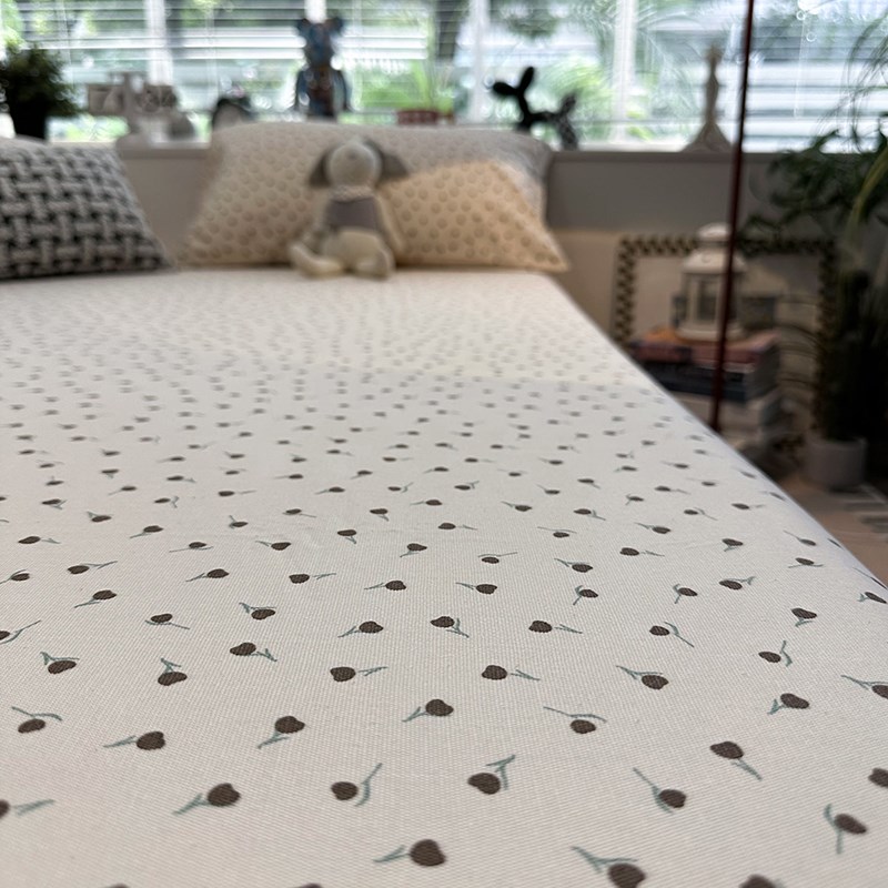 田园碎花加厚被单老粗布床单单件床笠纯棉全棉夏天凉席空调席透气