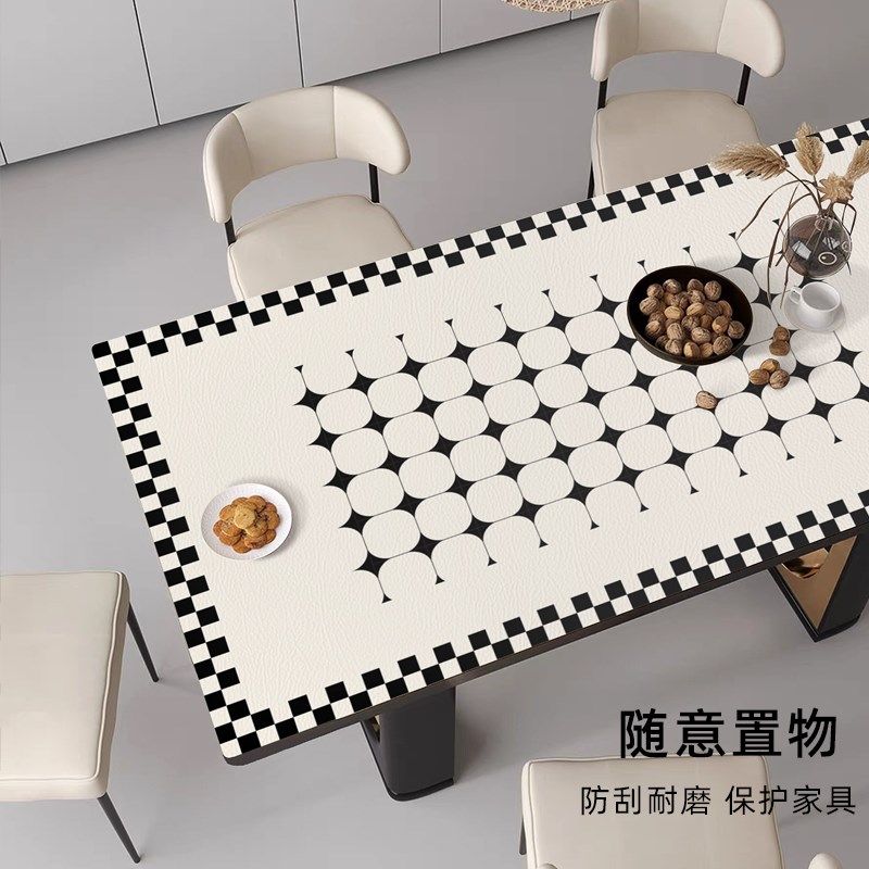 2024新年桌布防水防油防烫桌垫隔热垫长方形餐桌垫子茶几桌布冬季,居家布艺,桌布,淘宝优惠券,粉丝福利购,淘宝优惠卷
