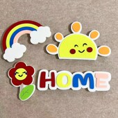 卡通黑板报文化墙毛毡板装 饰立体墙贴幼儿园环创教室布置墙贴定制