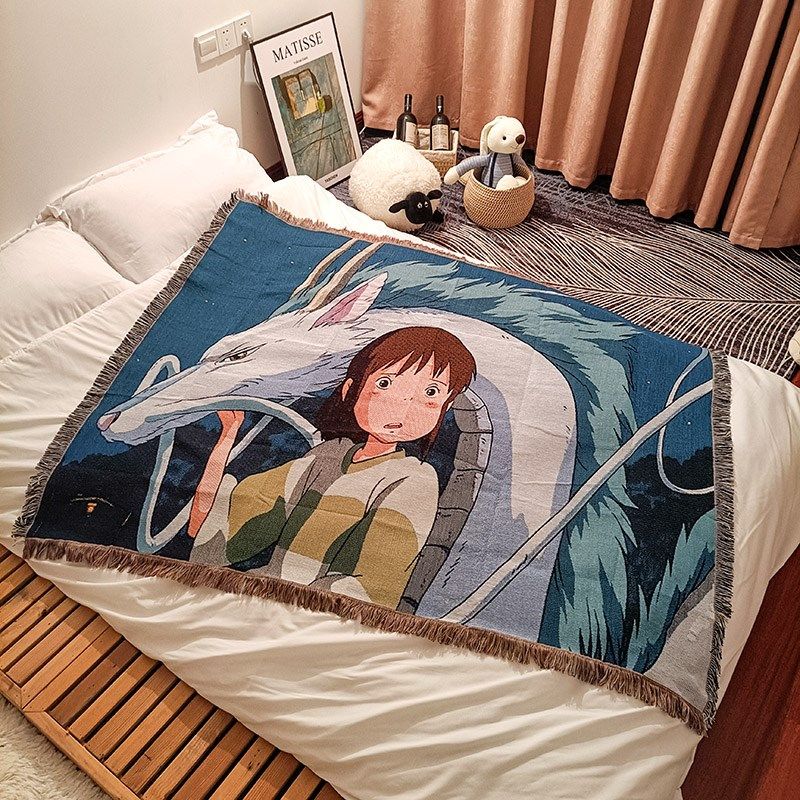 卡通动漫小毯子床上用日式沙发巾办公室午睡毯露营休闲盖毯装饰潮,床上用品,休闲毯/毛毯/绒毯,淘宝优惠券,粉丝福利购,淘宝优惠卷