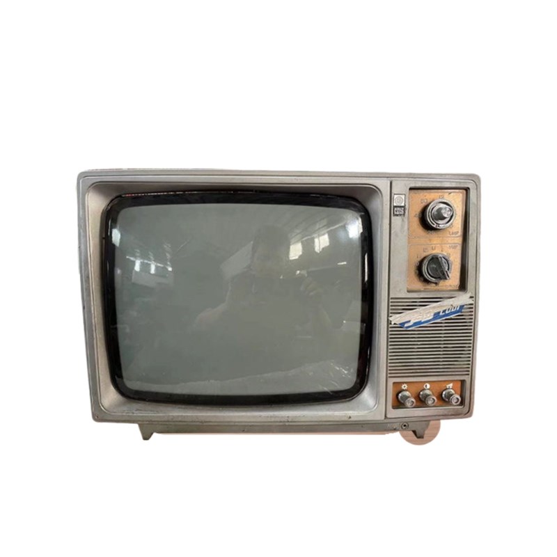 能播放老式黑白电视机7080年代复古怀旧摆件