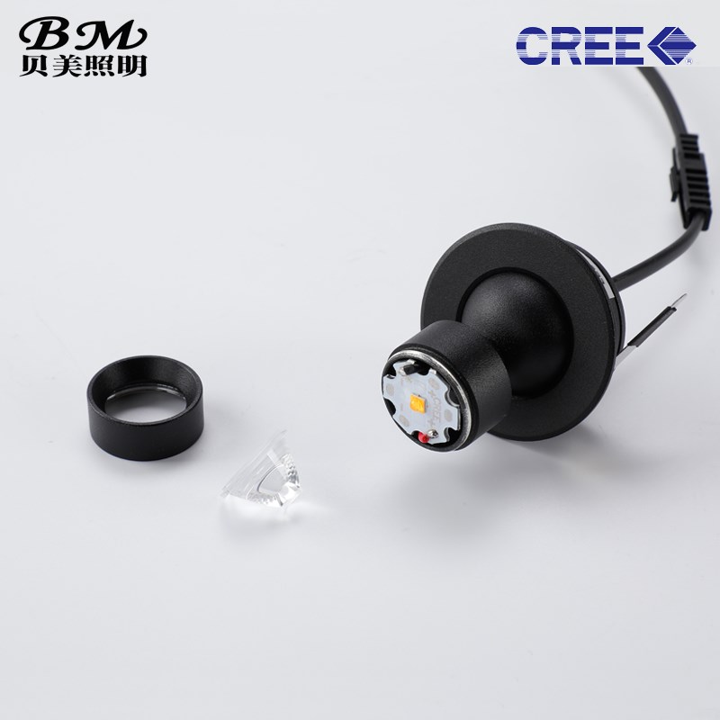 迷你LED小射灯1W酒柜展柜嵌入式3W开孔32 40mm科锐聚光防眩牛眼灯