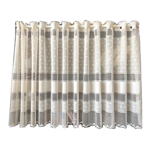 简约书房卧室门帘 小半帘短门帘柜帘 日式免打孔遮挡帘挂帘厨房半