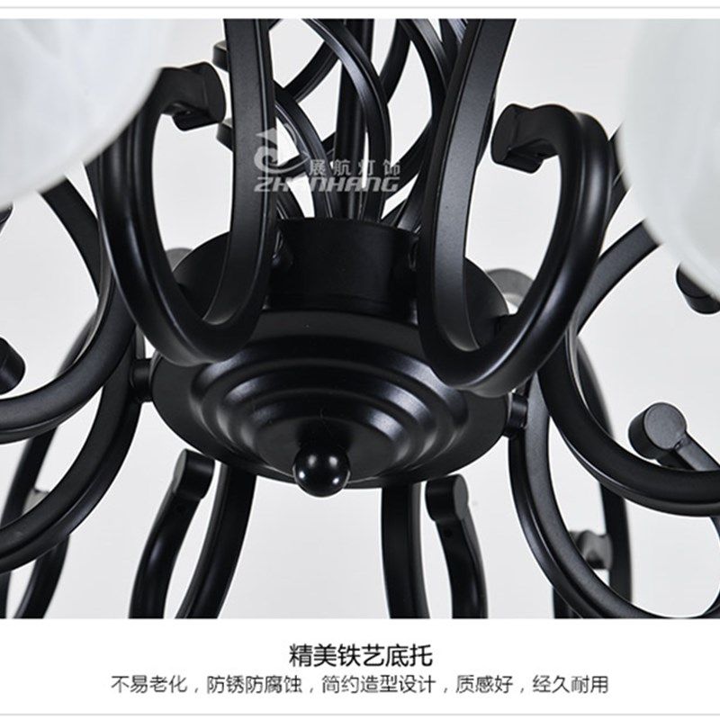 美式简约吊灯客厅灯大气卧室灯餐厅创意仿古北欧新款耐用可换灯泡,家装灯饰光源,客厅吊灯,淘宝优惠券,粉丝福利购,淘宝优惠卷