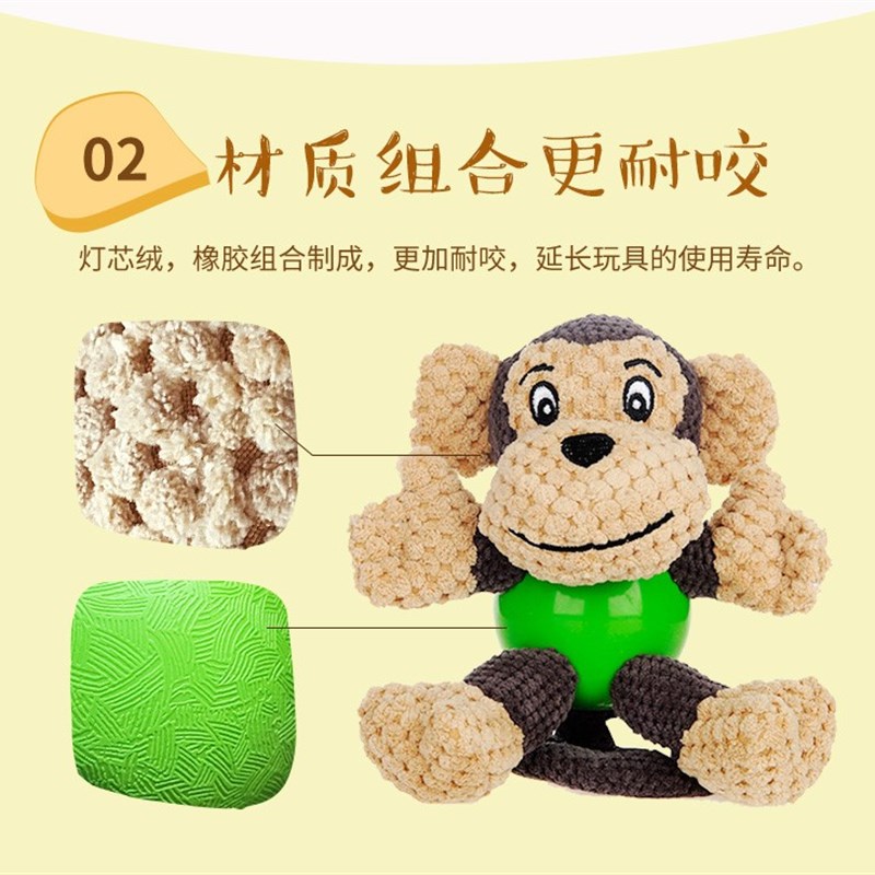 狗狗玩具小狗磨牙耐咬发声泰迪柯基幼犬玩具球解闷神器宠物用品