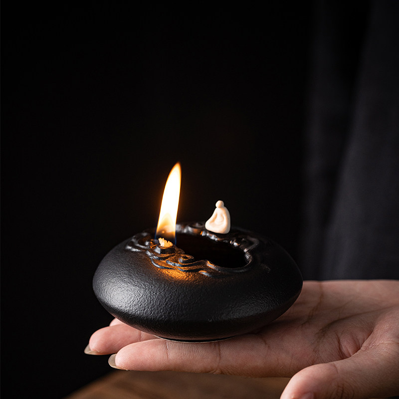 禅意小僧酥油灯盏家用长明灯点食用香油茶室苏油灯光明灯陶瓷摆饰,家居饰品,酥油灯,淘宝优惠券,粉丝福利购,淘宝优惠卷