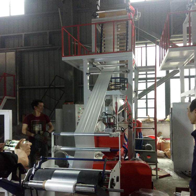 厂家供应PBAT降解塑料袋吹膜机可降解PLA玉米淀粉吹膜机