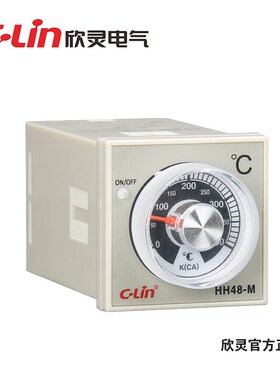 C-Lin欣灵HH48-M (E5C2)指针式温度控制仪温P控器温控表K型400
