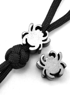 钛合金蜘蛛刀坠 吊坠EqDC工具坠 钛合金 刀坠挂件扣 折刀绳刀坠