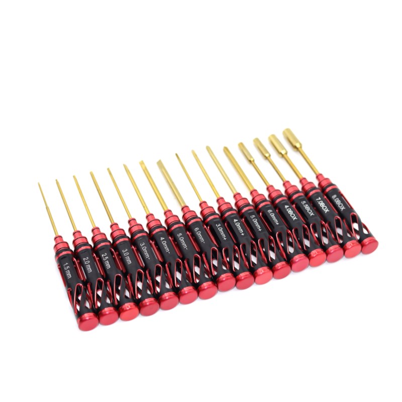 RC模型工具扳手套筒十字航模内六角螺G丝刀套装 多功能维修工具包