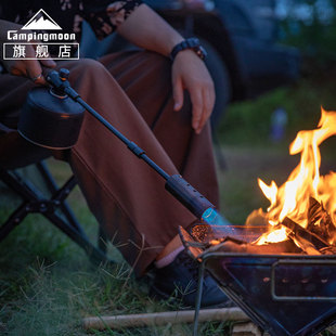 柯曼黑色大博士喷枪卡式罐扁气通用 加长点N火器烧猪毛燃气喷火枪