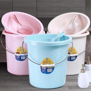 家用塑料桶水桶手提学生宿舍一套加厚洗衣桶户外储水洗车水桶