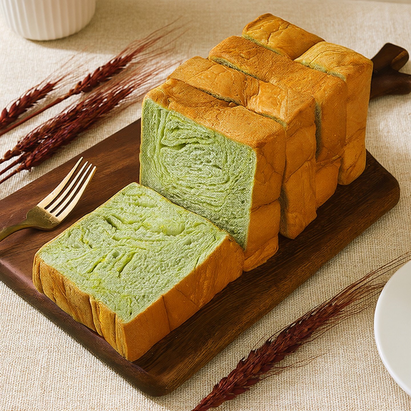 新鲜手工厚切吐司黄油学生面包