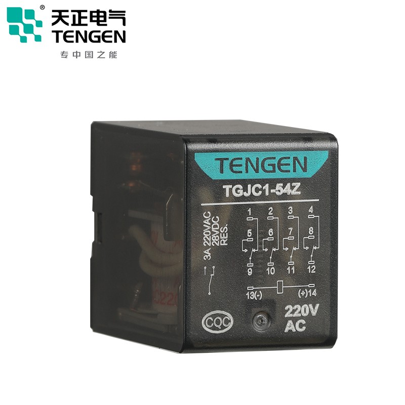 天正电气电磁继电器线圈电压多规格可选TGJC1系列带灯新祥云3.0