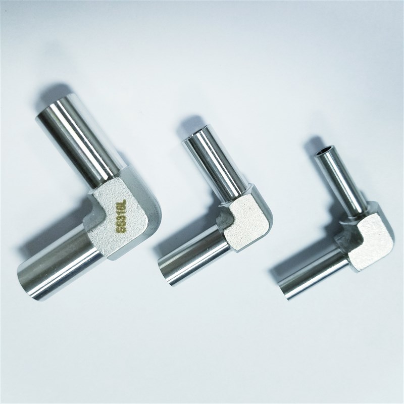 316L不锈钢自动焊接模锻体弯头2分3分4分BA管1/4高压全自动焊弯头