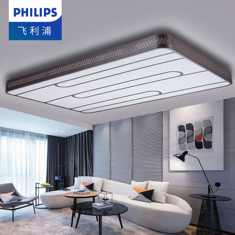 飞利浦悦蓉led吸顶灯大客厅灯长方形大灯卧室灯现代简约大气灯具_虎窝淘