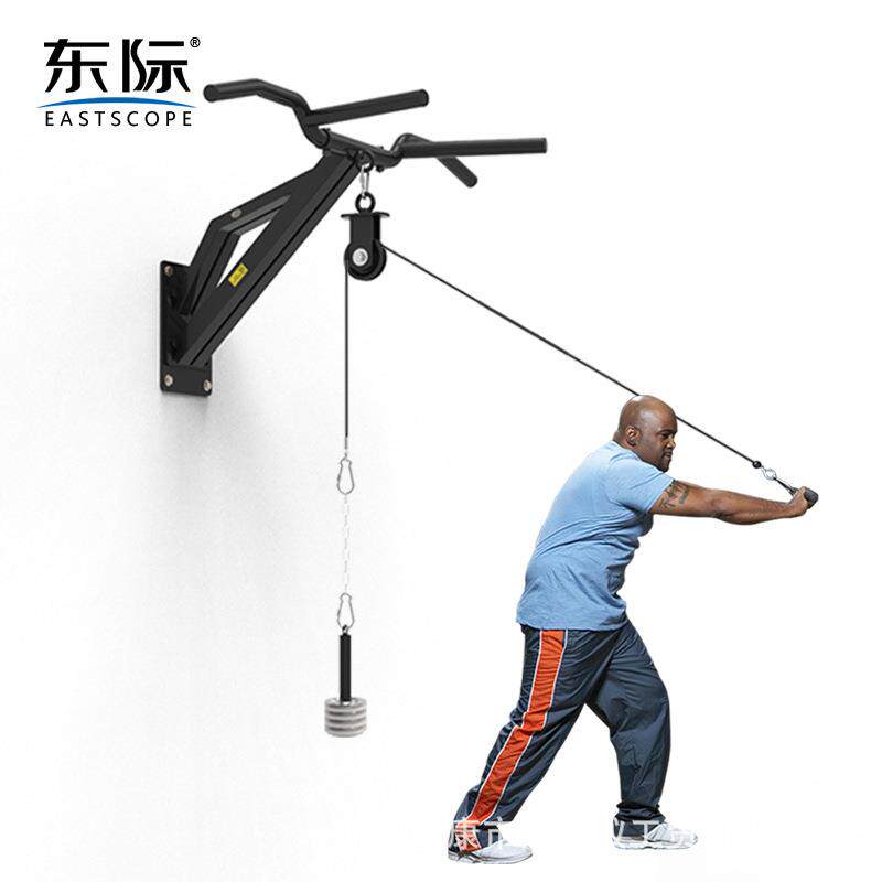 东际高位下拉大飞鸟训练器引体向上墙体单杠臂屈伸双杠拉背健身器