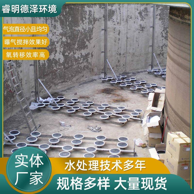 污水处理橡胶盘式曝气器进口曝气器曝气盘可提升曝气器