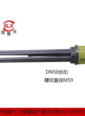 电锅炉水箱电热管380v不锈钢304/316电加热管加热棒烧水DN50丝扣