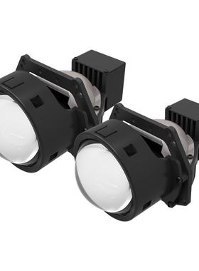 三为车灯工厂58瓦6000K高亮3寸双芯双杯LED双光透镜大灯车灯