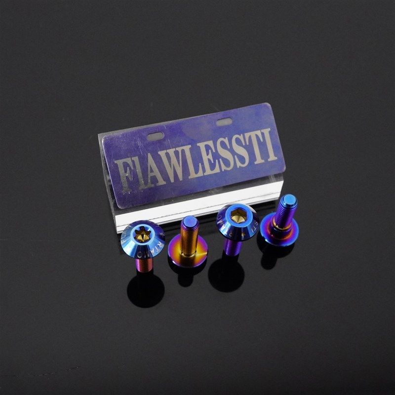 弗勒钛 雅马哈yamaha R1/R1M改F装钛合金螺丝风挡刹车挡泥板 烧蓝