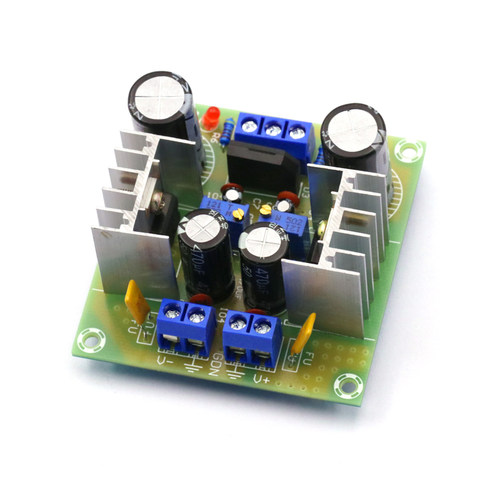LM317+LM337正负双电源可调稳压电源板套件 负电压板 317散件调压