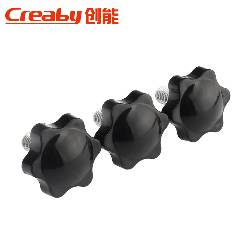梅花手柄螺丝胶头螺栓六星型手拧螺丝塑料带把手旋钮M4M5M6M8M10