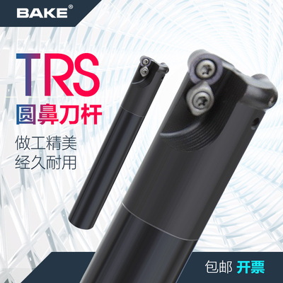 TRS刀杆 双刃开粗球数控立铣刀杆R4R5R6 抗震加硬 牛鼻圆鼻刀杆