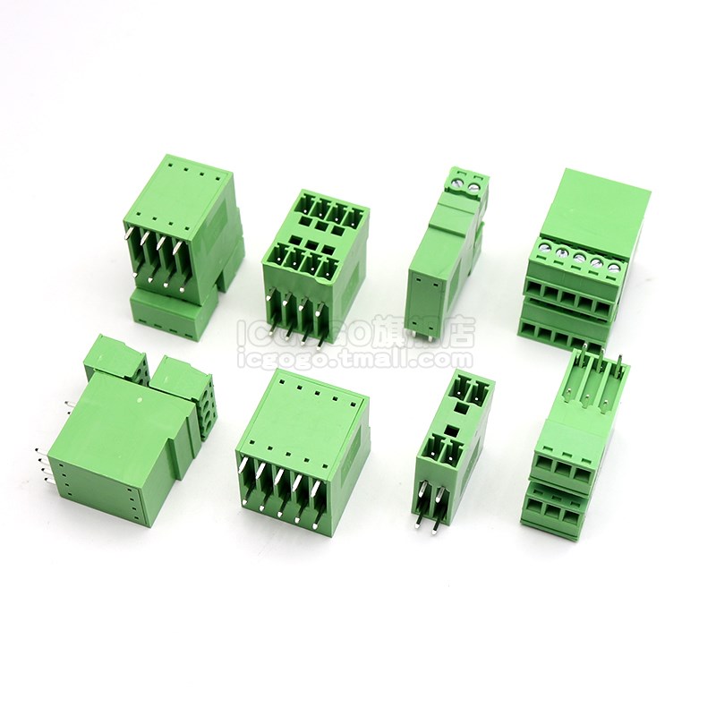 KF2/15EDGRH-3.81MM双层双排弯针2*2P/3/4/5/6-20P插拔式接线端子