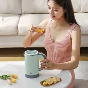友威电热水壶家用烧水壶双层自动断电保温一体开水煲不锈钢电水壶