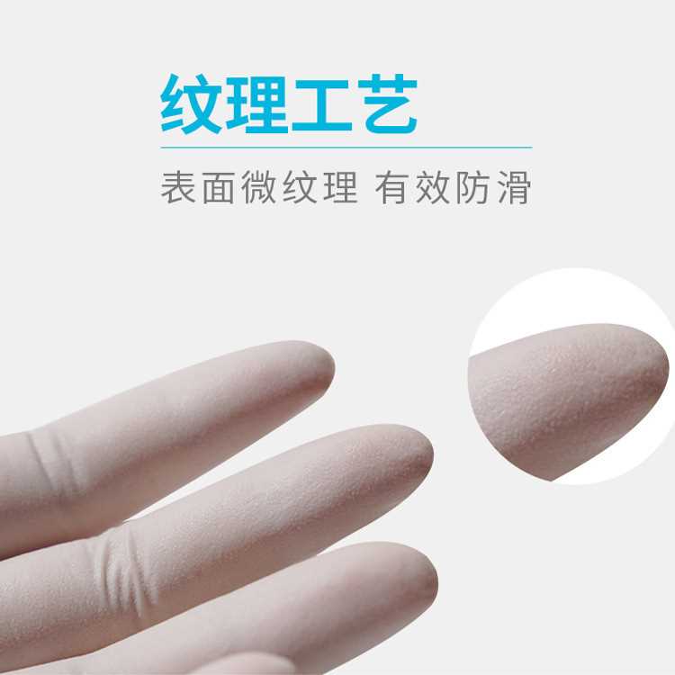 多给力一次性手套白色乳胶食品级加厚耐用乳胶餐饮厨房100只盒装