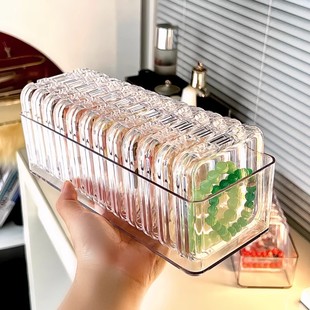 文玩珠子防氧化首饰盒 密封消磁手镯手链饰品透明水晶手串收纳