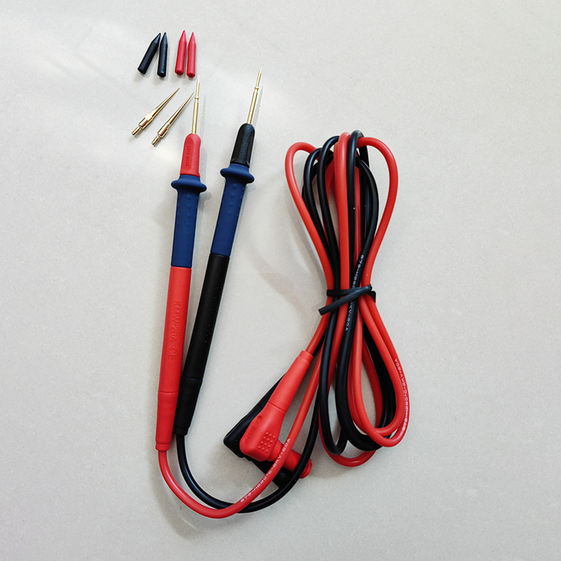 可换头万用表特尖表笔线万能表细尖硅胶软线表笔20a表针测试线