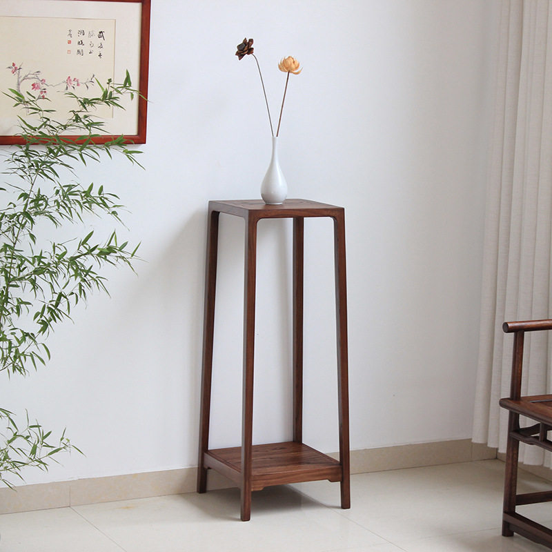 素舍新中式黑胡桃木花几客厅阳台花架艺术品可移动置物展示架茶架,家庭/个人清洁工具,厨卫防水贴/条,淘宝优惠券,粉丝福利购,淘宝优惠卷